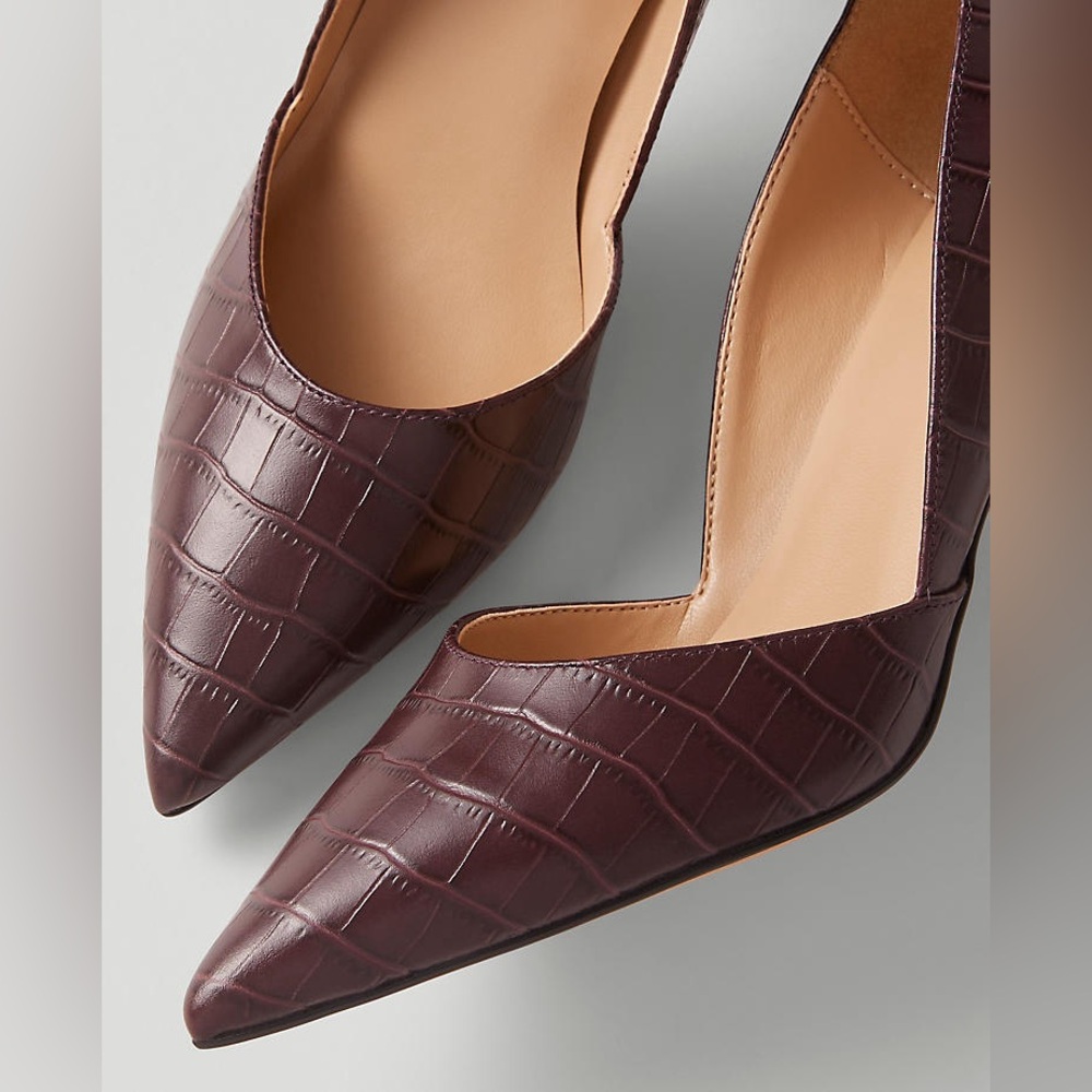 Embossed Leather New Azra Pumps